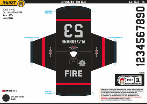UK FIREFIGHTERS VS OXFORD SELECTS FAN JERSEY