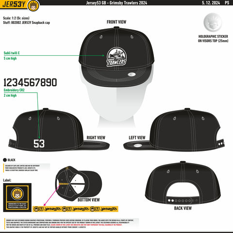 GRIMSBY TRAWLERS SNAP BACK CAP