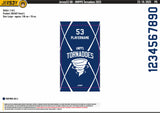 HMPPS TORNADOES SHOWER TOWEL
