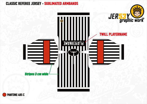 Referee Printed Jersey - Red Band Version