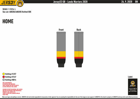 LEEDS WARRIORS HOCKEY SOCKS