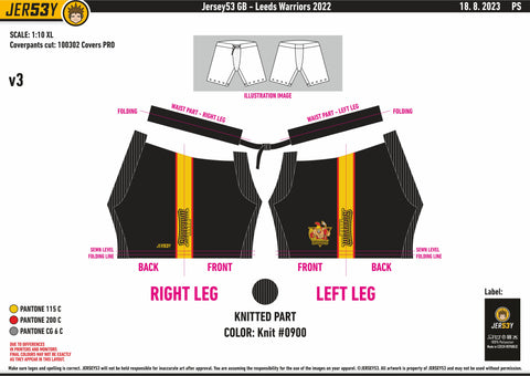 LEEDS WARRIORS PRO PANT COVERS