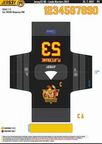 LEEDS WARRIOR MINI PRO JERSEY
