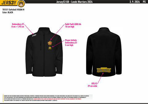 LEEDS WARRIORS SOFTSHELL JACKET
