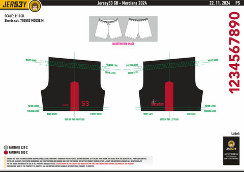 MERCIANS TRAINING SHORTS