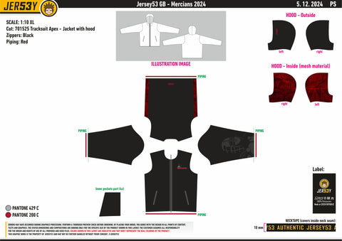 MERCIANS TRACKSUIT JACKET WITH HOOD