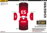 THE METEORS SOFTBALL REPRE CUT JERSEY