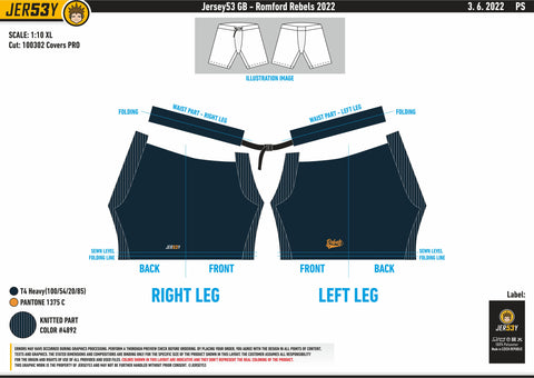 ROMFORD REBELS PRO PANT COVER