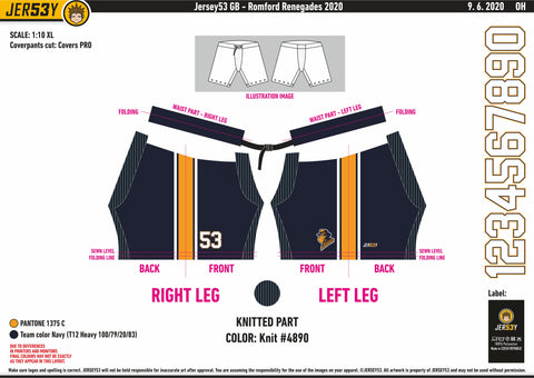 ROMFORD RENEGADES PRO PANT COVERS