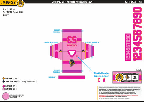 ROMFORD RENEGADES FAN REPLICA - INFANT SIZING