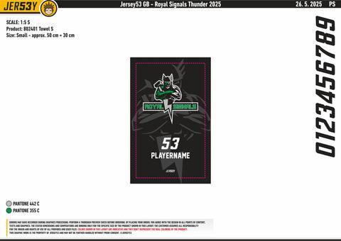 ROYAL SIGNALS SKATE TOWEL