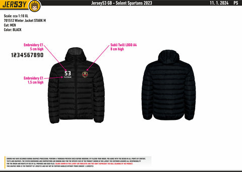 SOLENT SPARTANS PADDED JACKET