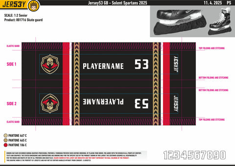 SOLENT SPARTANS SKATE GUARD SOAKERS