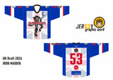 UK DRAFT ROCK THEME 2026 - SENIOR SIZE JERSEYS