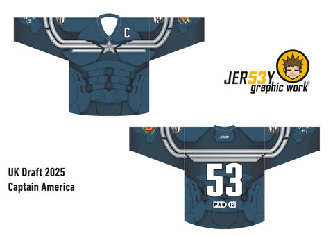 UK DRAFT 2025 MARVEL THEME - CAPTAIN AMERICA