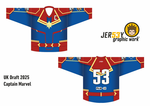 UK DRAFT 2025 MARVEL THEME - CAPTAIN MARVEL