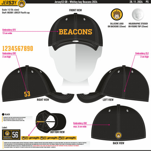 WHITLEY BAY BEACONS FLEXFIT CAP