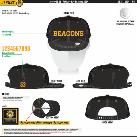 WHITLEY BAY BEACONS SNAP BACK CAP