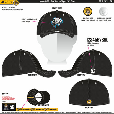 SHEFFIELD ICE TIGERS FLEXFIT CAP