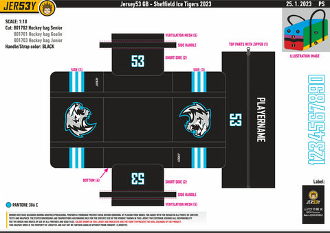 SHEFFIELD ICE TIGERS HOCKEY BAG