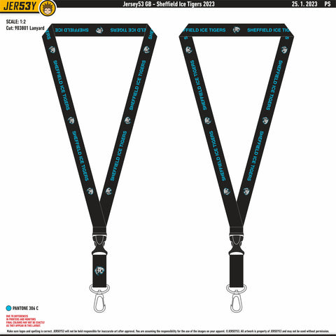 SHEFFIELD ICE TGERS LANYARD