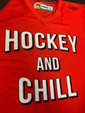 ICE HOCKEY TRAINING JERSEY - "HOCKEY AND CHILL"